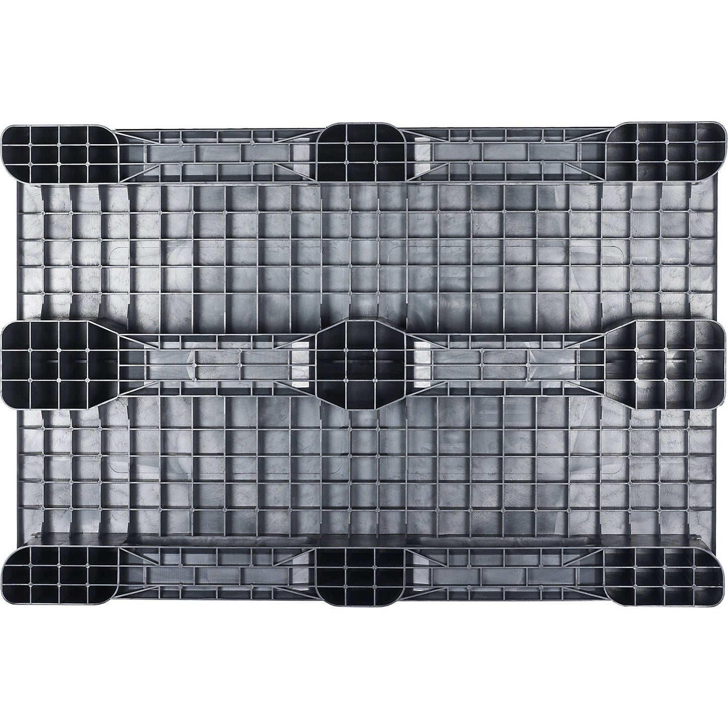 Plastic runner pallet, LxW 1200 x 800 mm, charcoal.
