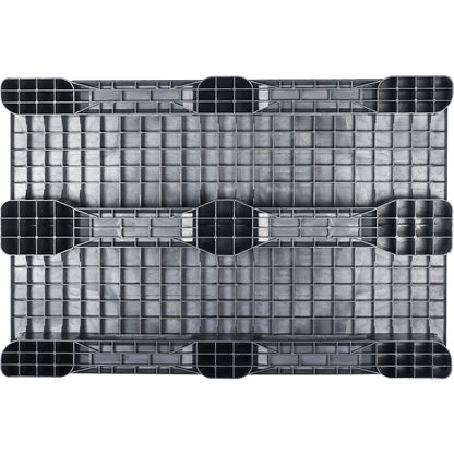 Plastic runner pallet, LxW 1200 x 800 mm, charcoal.