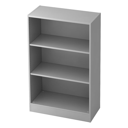 Office shelf unit, 2 shelves, width 800 mm, light grey.