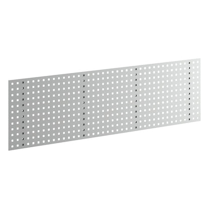 Perforated panel for tool holder, length 1524 mm, light grey.