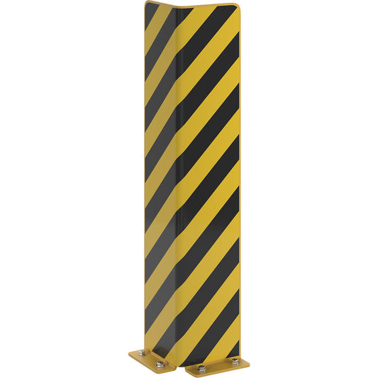 Collision protection, steel, L-profile, wall thickness 6 mm, height 800 mm.