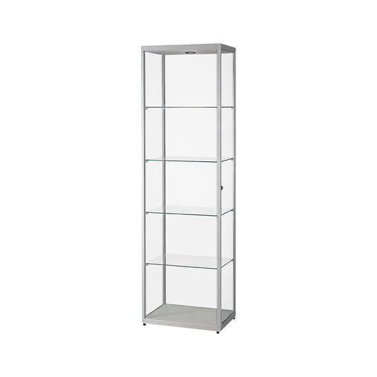 Glass cabinet with LED ceiling spotlight, 1 x 5 W, height 2000 mm, WxD 600 x 400 mm.