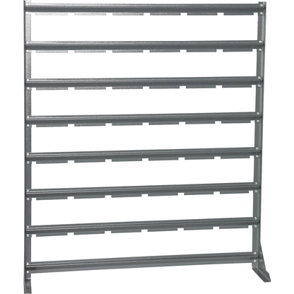 Small parts shelf unit, width 1020 mm, without open fronted storage bins, HxD 1160 x 235 mm.