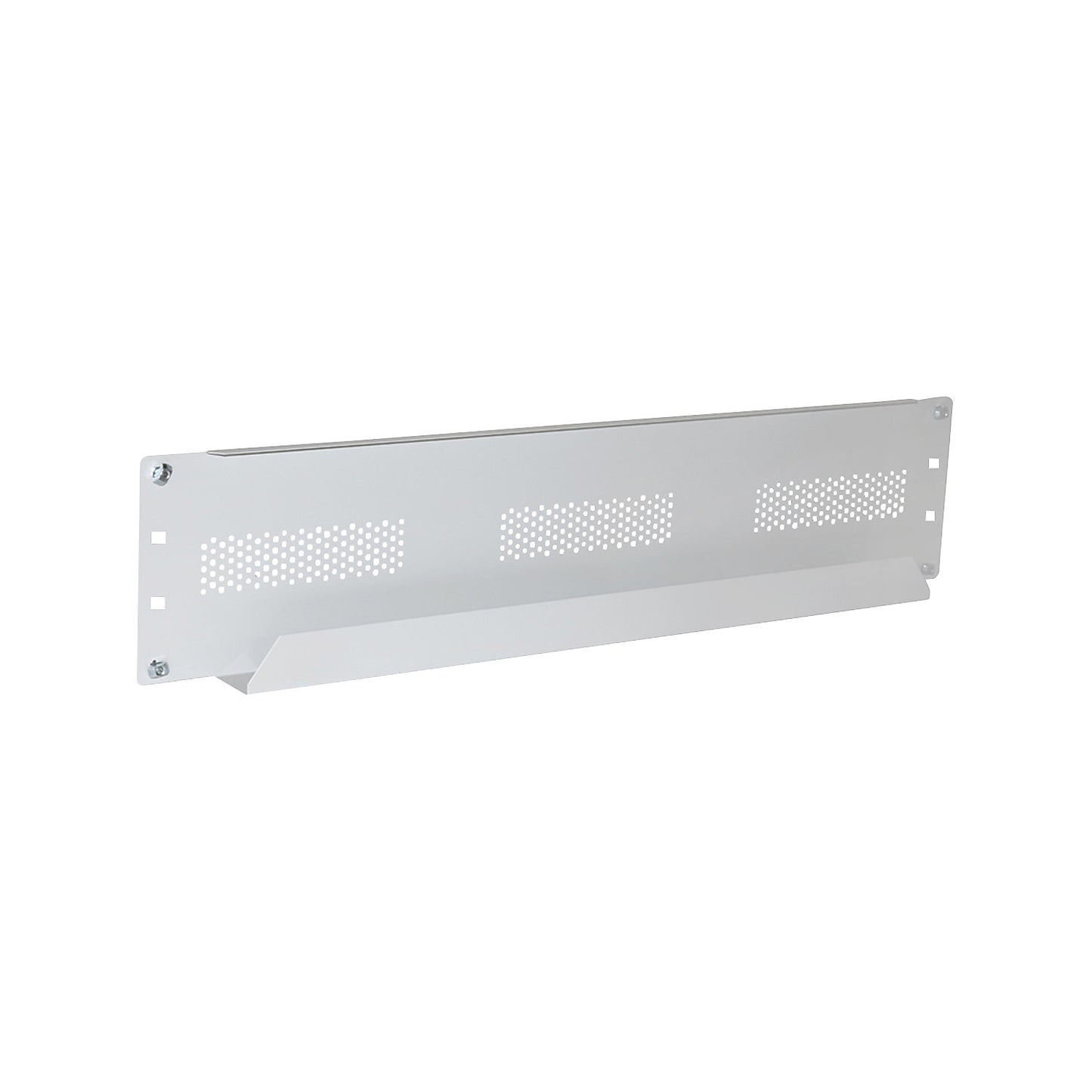 Cable tray for work tables, light grey, width 1375 mm.