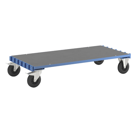 Panel trolley without bars, platform 1600 x 800 mm, max. load 500 kg, multiplex panel.