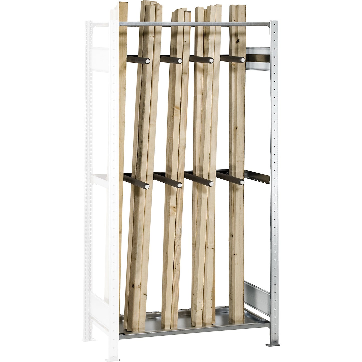 Long goods shelf unit, HxWxD 2000 x 1000 x 500 mm, extension shelf unit.