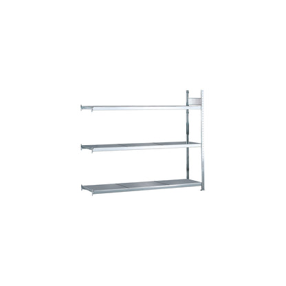 Wide span shelving unit, plug-in, HxWxD 2000 x 2500 x 600 mm, steel shelves, extension shelf unit.