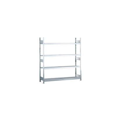Wide span shelving unit, plug-in, HxWxD 2500 x 1500 x 400 mm, steel shelves, standard shelf unit.