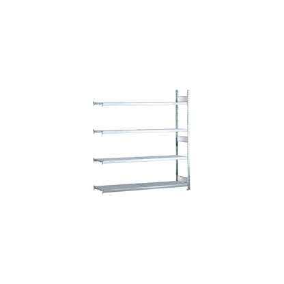 Wide span shelving unit, plug-in, HxWxD 2500 x 2000 x 400 mm, steel shelves, extension shelf unit.