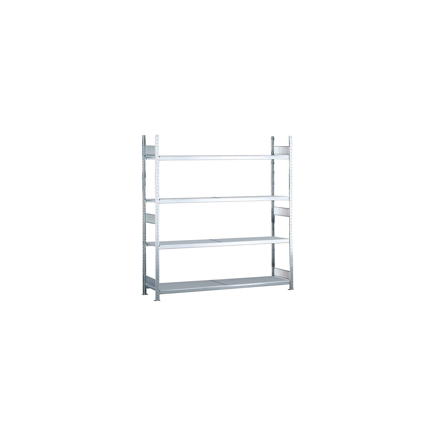 Wide span shelving unit, plug-in, HxWxD 2500 x 2000 x 600 mm, steel shelves, standard shelf unit.