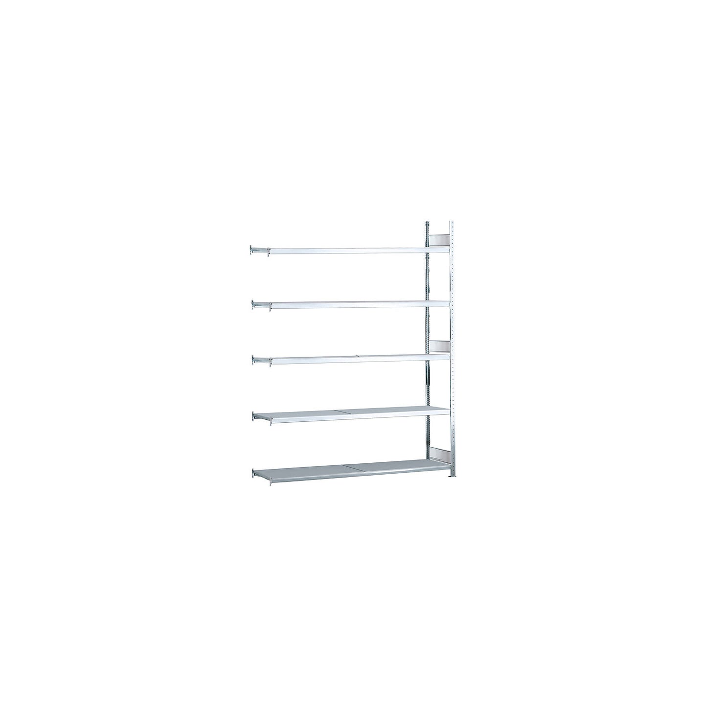 Wide span shelving unit, plug-in, HxWxD 3000 x 2000 x 400 mm, steel shelves, extension shelf unit.