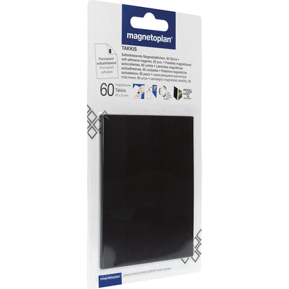 Adhesive corners, magnetic, LxW 20 x 20 mm, pack of 600.