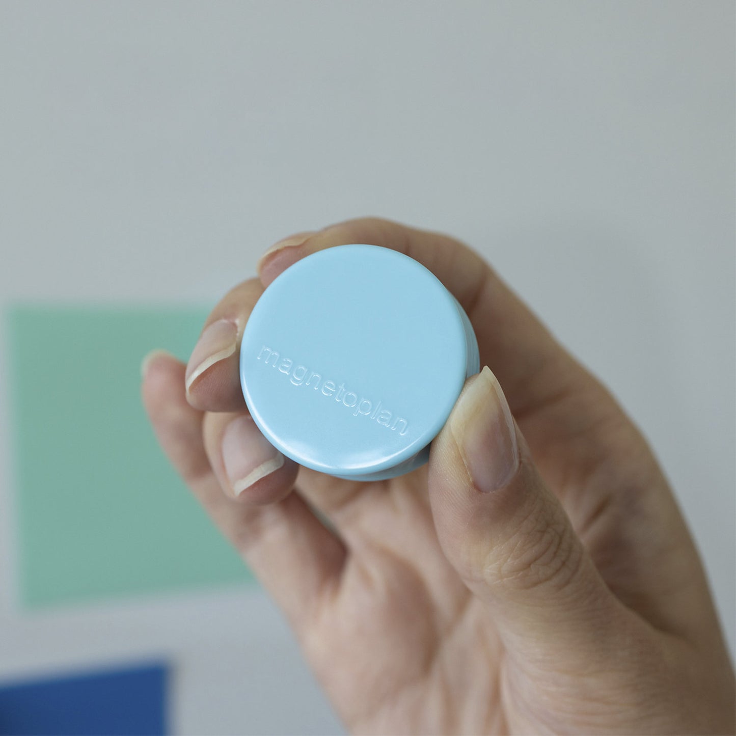 Ergo magnet, Ø 34 mm, pack of 50, baby blue.