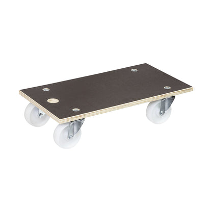 MaxiGRIP transport dolly, rectangular, with FSC® certification, LxWxH 575 x 300 x 135 mm, max. load 400 kg.