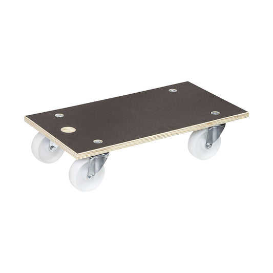 MaxiGRIP transport dolly, rectangular, with FSC® certification, LxWxH 575 x 300 x 135 mm, max. load 400 kg.