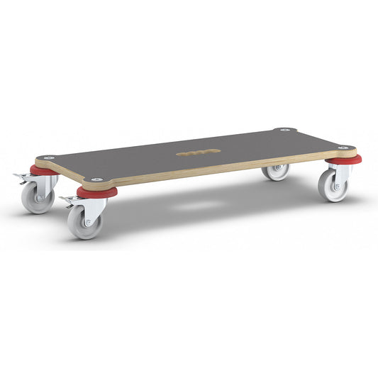 MaxiGRIP transport dolly, rectangular, with FSC® certification, LxWxH 710 x 310 x 123 mm, max. load 200 kg.
