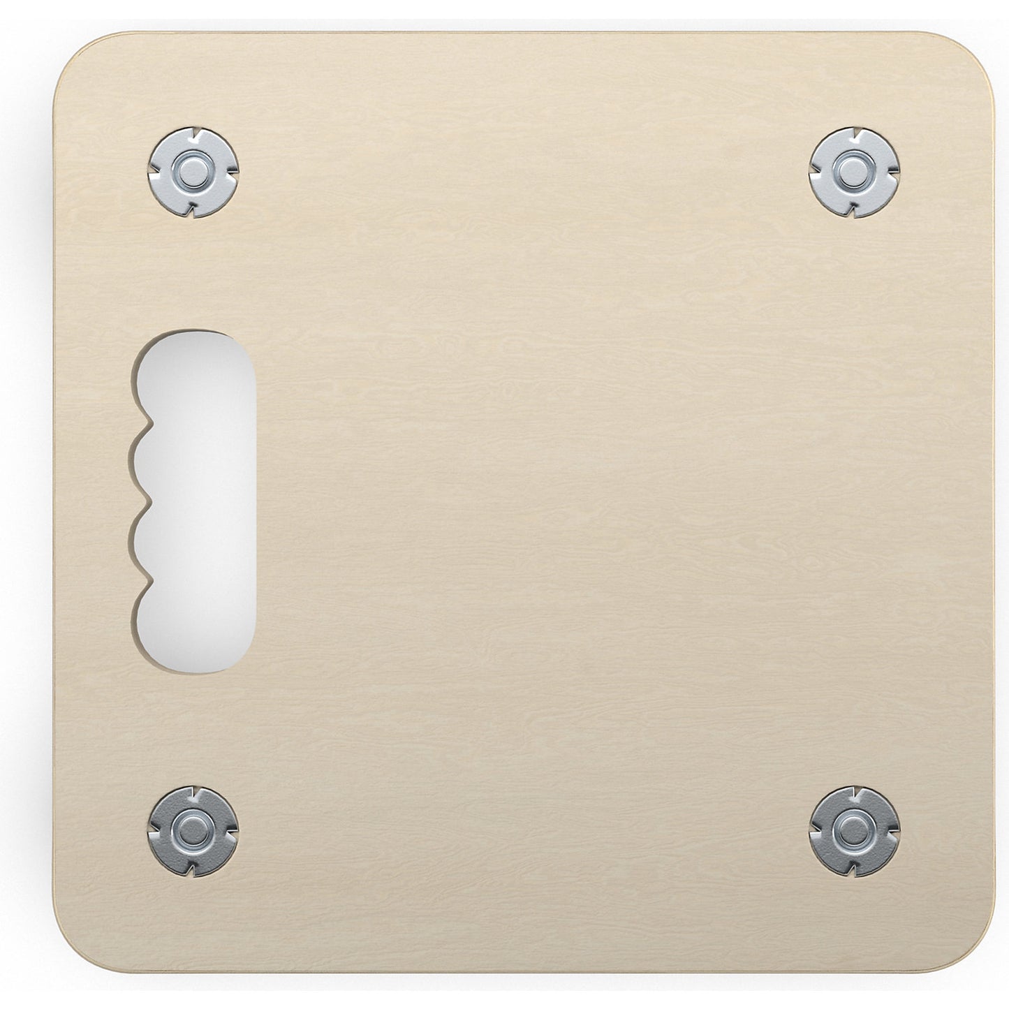 Transport dolly made of multiplex panel, square, pack of 2, plastic wheels (hard).