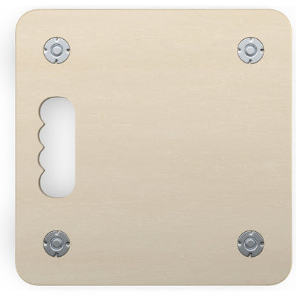 Transport dolly made of multiplex panel, square, pack of 2, plastic wheels (hard).