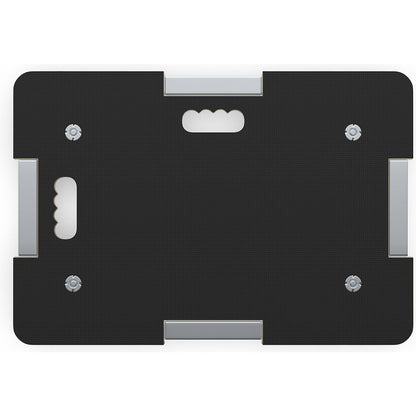 Transport dolly made of multiplex panel, rectangular, max. load 250 kg, width 434 mm.