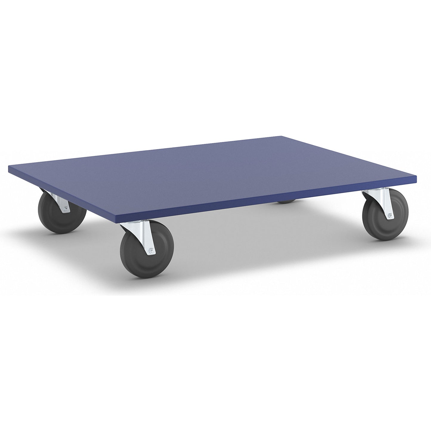 Furniture dolly, LxWxH 800 x 600 x 165 mm, rubber castors.