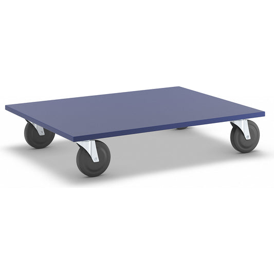 Furniture dolly, LxWxH 800 x 600 x 165 mm, rubber castors.