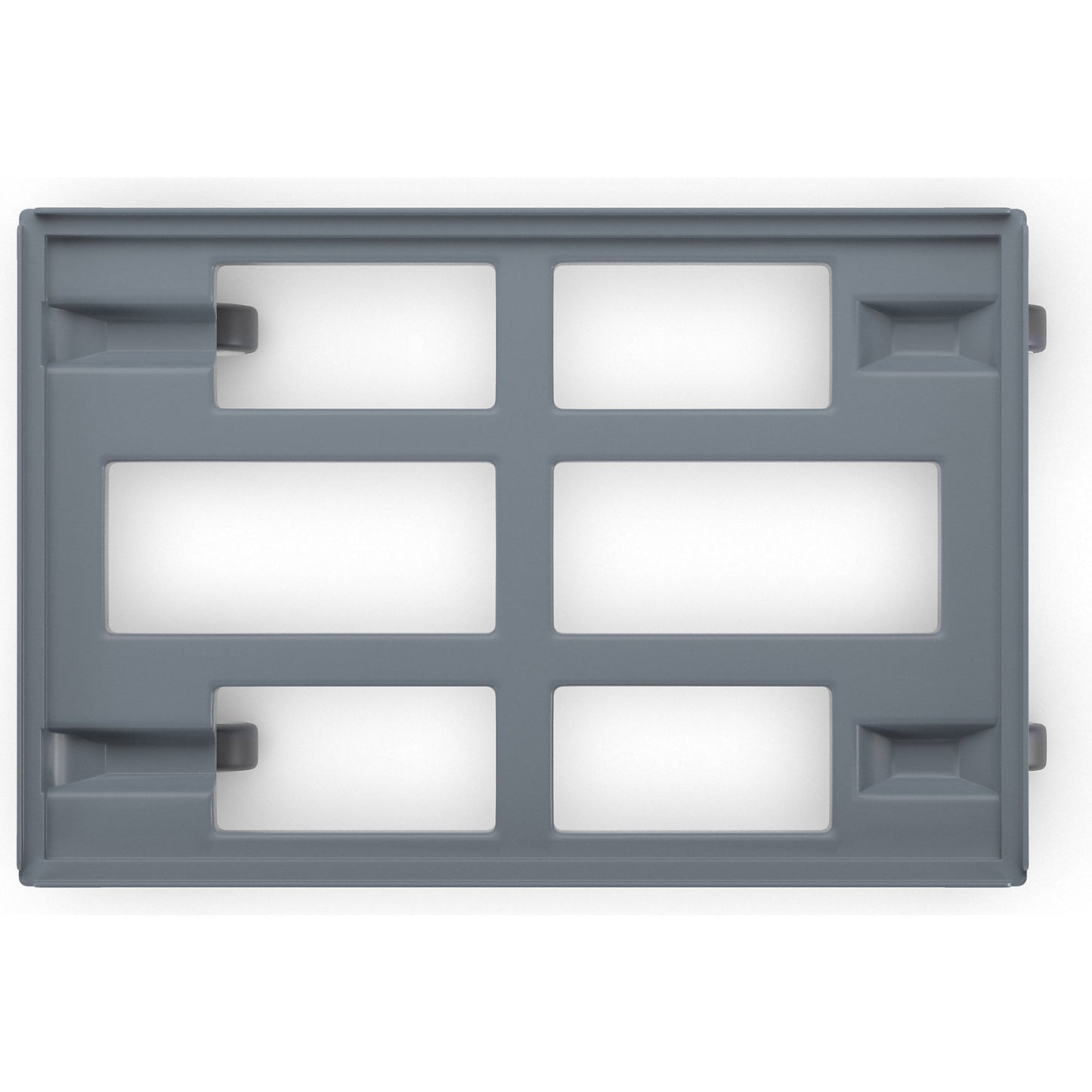 Transport dolly, LxW 610 x 410 mm, made of HDPE, grey.