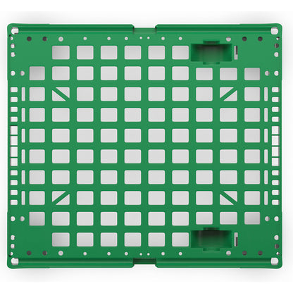 Dolly made of plastic, overall length 724 mm, traffic green.