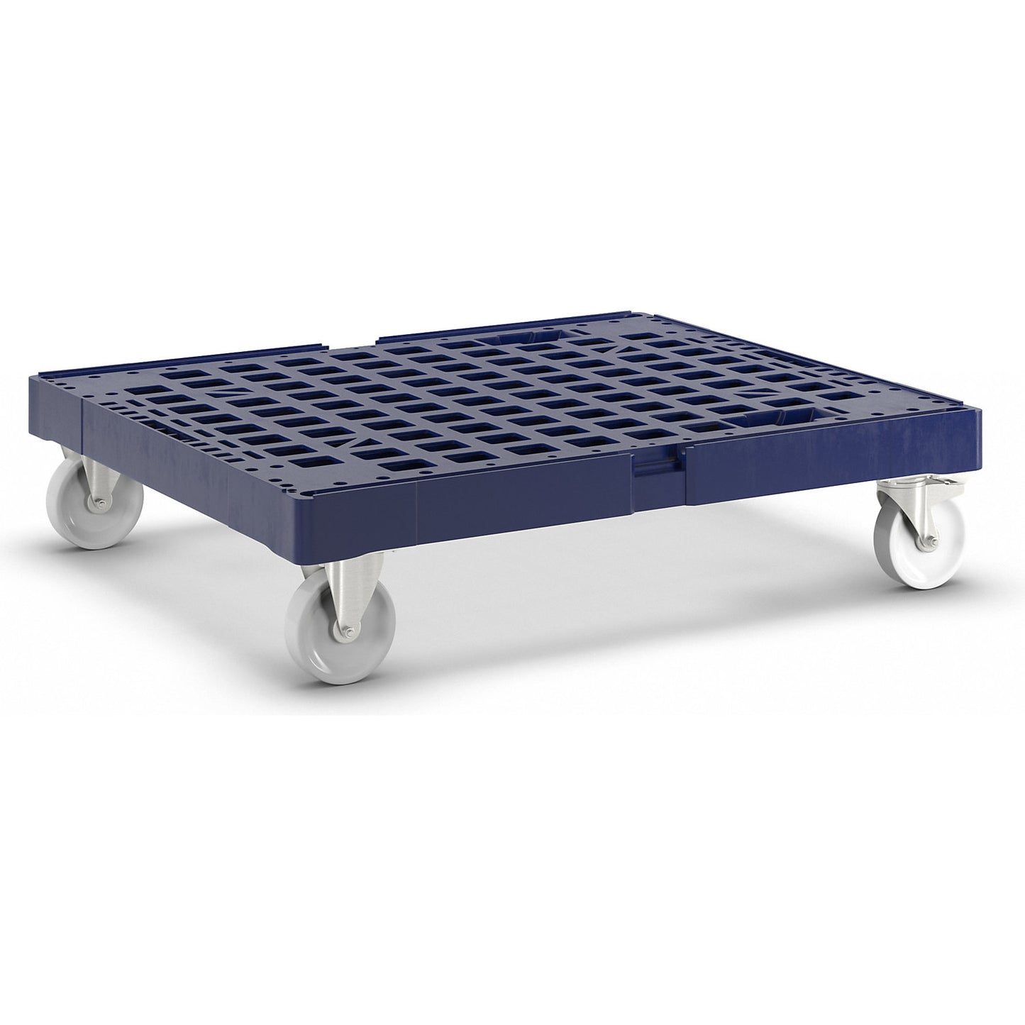 Dolly made of plastic, overall length 682 mm, gentian blue.