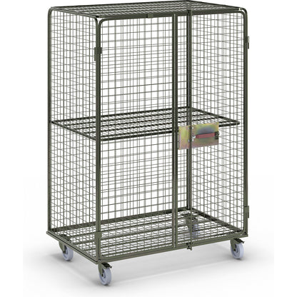 SAFE steel roll container, lockable, gold.