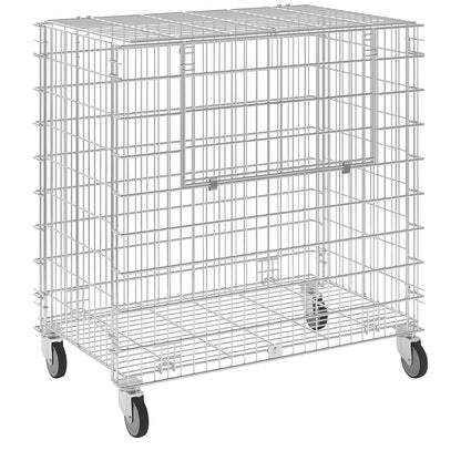 Ball trolley, lockable, filling height 870 mm.