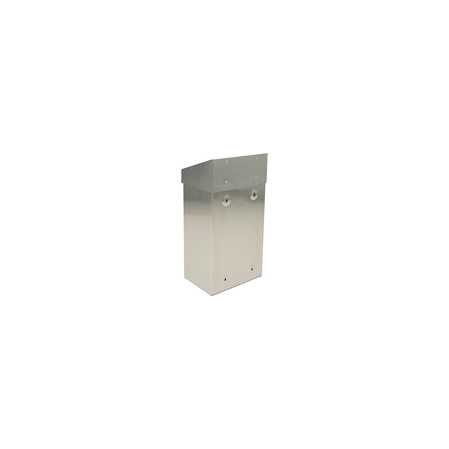 Waste collector with push lid, capacity 18 l, WxHxD 277 x 500 x 170 mm, stainless steel, matt finish.