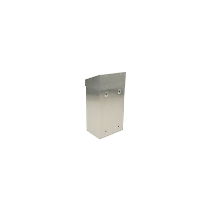 Waste collector with push lid, capacity 18 l, WxHxD 277 x 500 x 170 mm, stainless steel, matt finish.