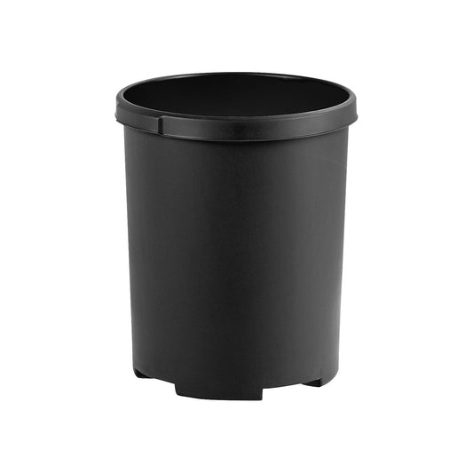 Waste paper bin, plastic, capacity 50 l, HxØ 490 x 430 mm, black.