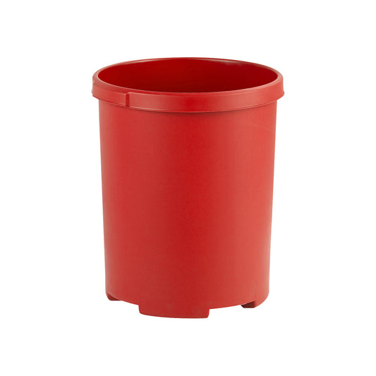 Waste paper bin, plastic, capacity 50 l, HxØ 490 x 430 mm, red.