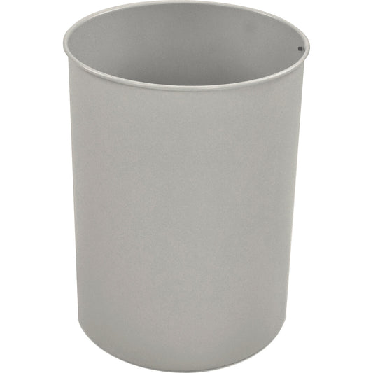 Waste paper bin, steel, round, capacity 30 l, HxØ 470 x 335 mm, grey.