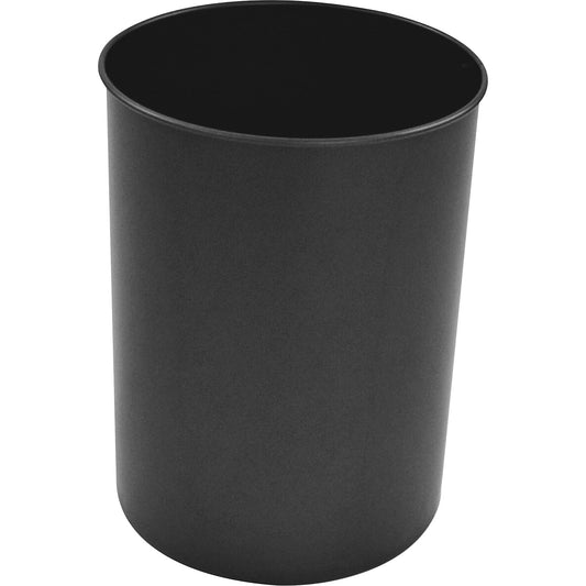 Waste paper bin, steel, round, capacity 30 l, HxØ 470 x 335 mm, black.