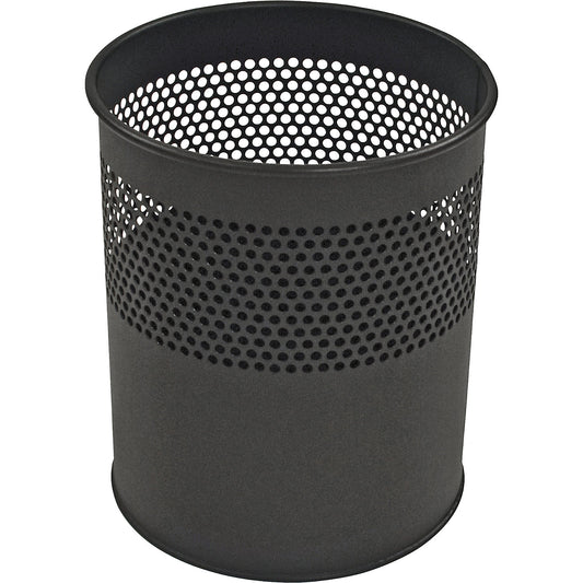 Waste paper bin, round, capacity 10 l, HxØ 275 x 235 mm, black.