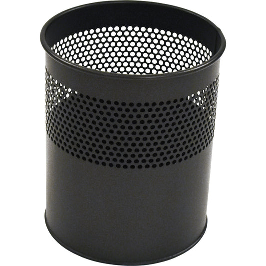 Waste paper bin, round, capacity 15 l, HxØ 320 x 260 mm, black.