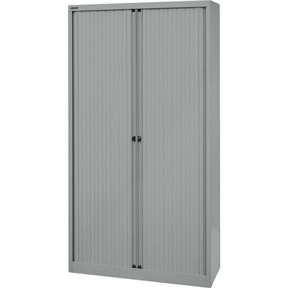 EURO roller shutter cupboard, width 1000 mm, 4 shelves, silver.