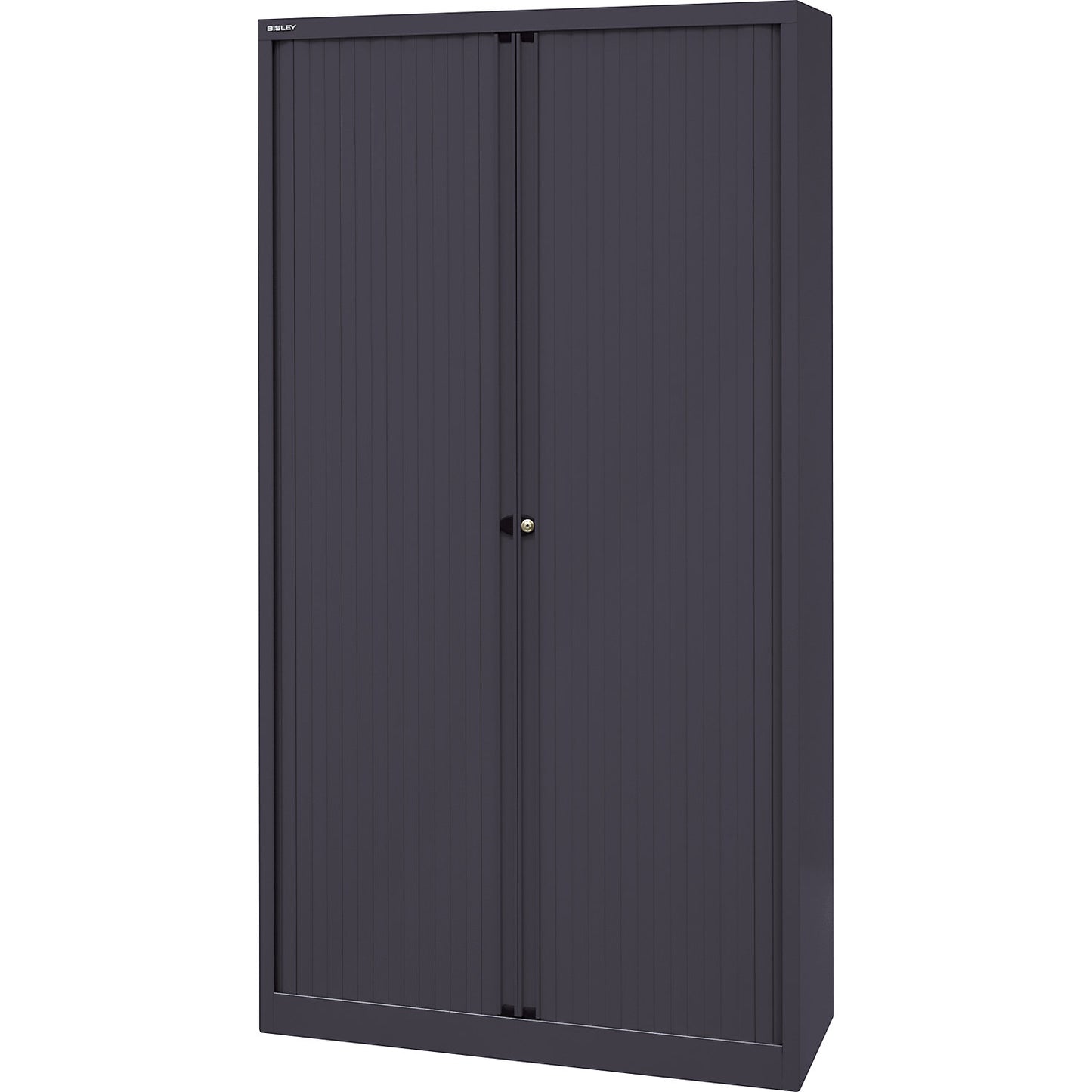 EURO roller shutter cupboard, width 1000 mm, 4 shelves, black.