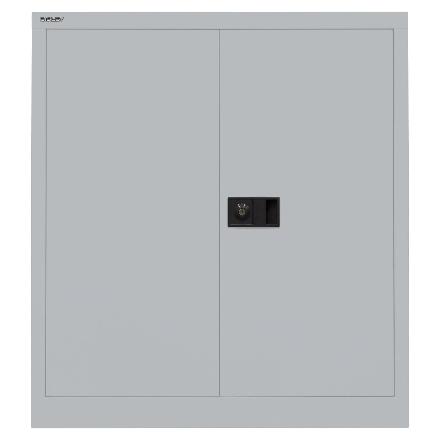 UNIVERSAL double door cupboard, HxWxD 1000 x 914 x 400 mm, 1 shelf, 2 file heights, silver.