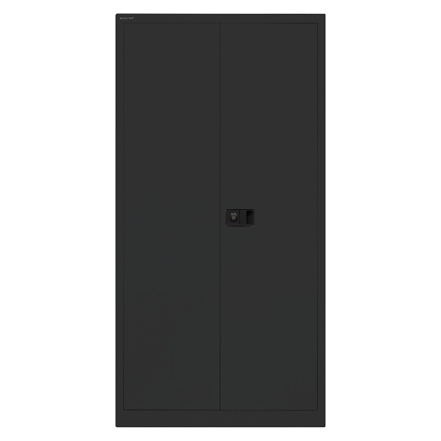 UNIVERSAL double door cupboard, HxWxD 1806 x 914 x 400 mm, 3 shelves, 4 file heights, black.