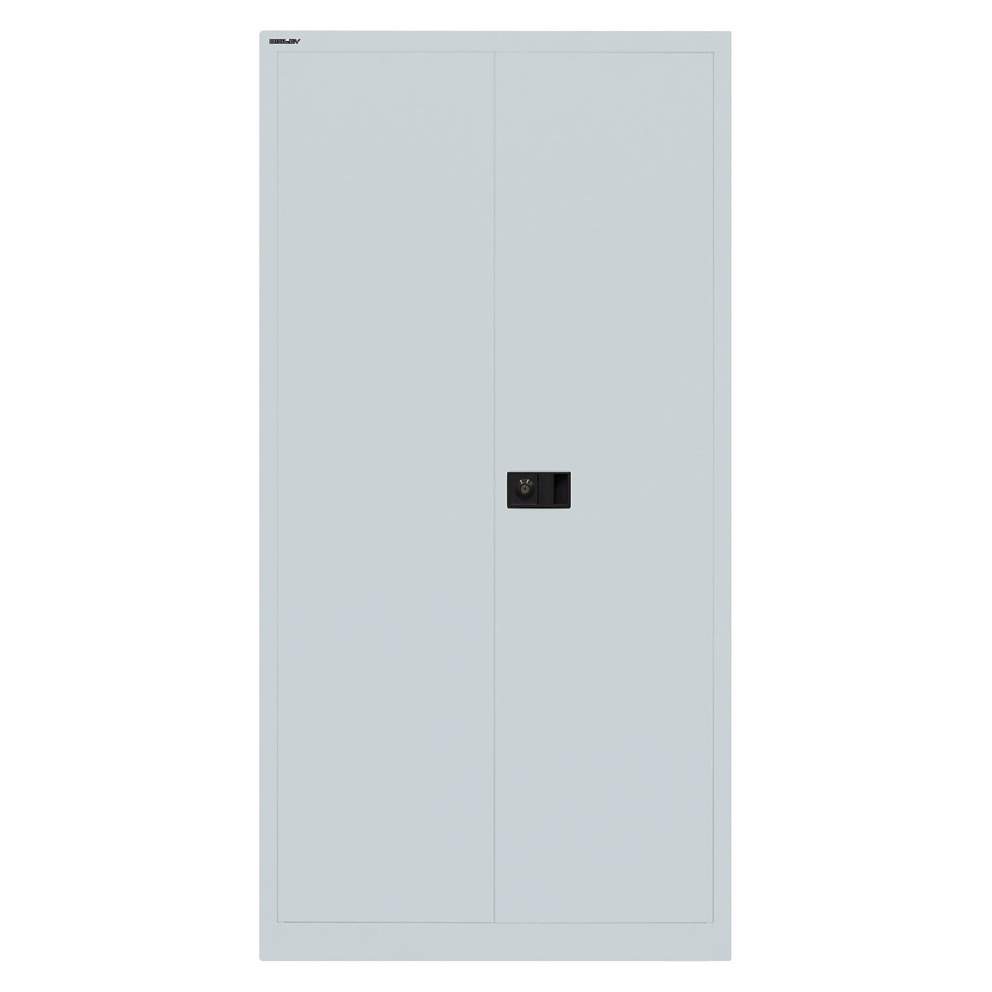 UNIVERSAL double door cupboard, HxWxD 1806 x 914 x 400 mm, 3 shelves, 4 file heights, light grey.