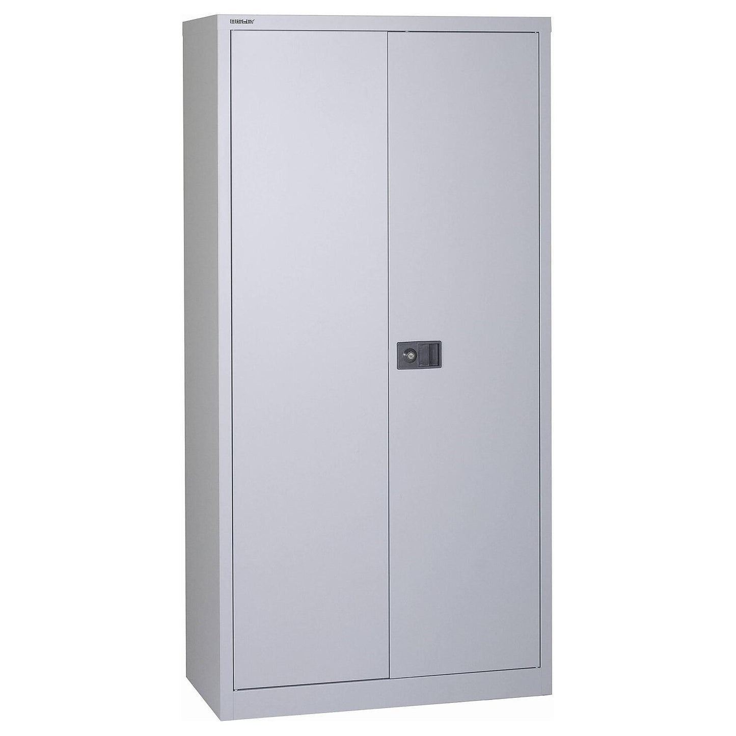 UNIVERSAL double door cupboard, HxWxD 1806 x 914 x 400 mm, 3 shelves, 4 file heights, light grey.