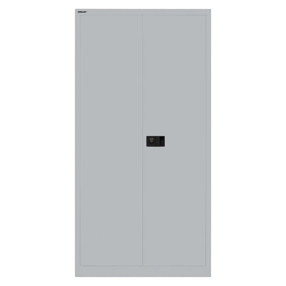 UNIVERSAL double door cupboard, HxWxD 1806 x 914 x 400 mm, 3 shelves, 4 file heights, silver.