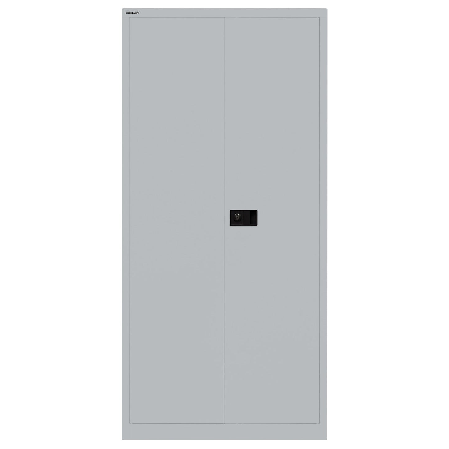 UNIVERSAL double door cupboard, HxWxD 1950 x 914 x 400 mm, 4 shelves, 5 file heights, silver.