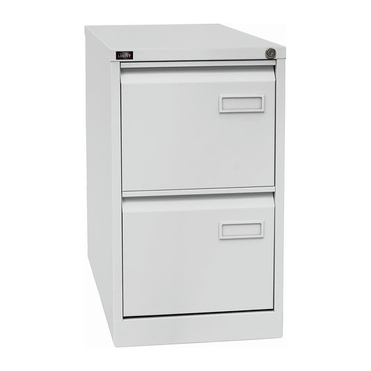 LIGHT suspension file cabinet, 1-track, 2 A4 drawers, light grey.