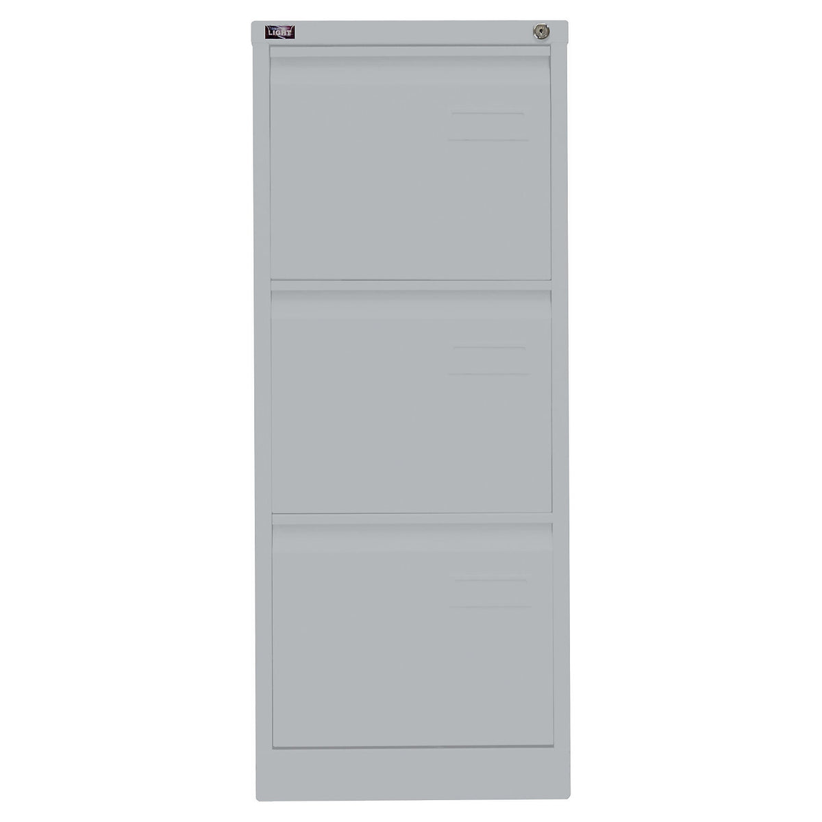 LIGHT suspension file cabinet, 1-track, 3 A4 drawers, silver.