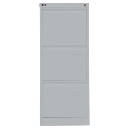 LIGHT suspension file cabinet, 1-track, 3 A4 drawers, silver.