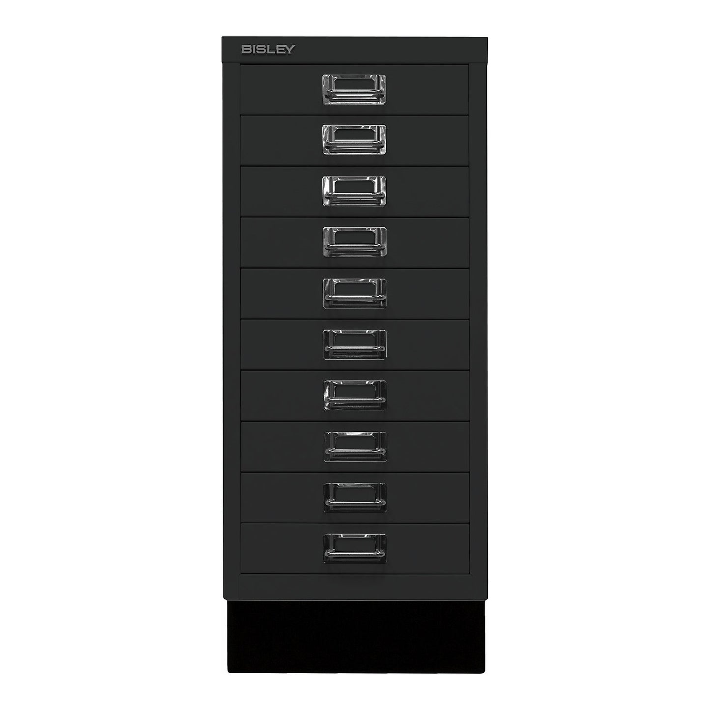 MultiDrawer™ 29 series, with plinth, A4, 10 drawers, black.